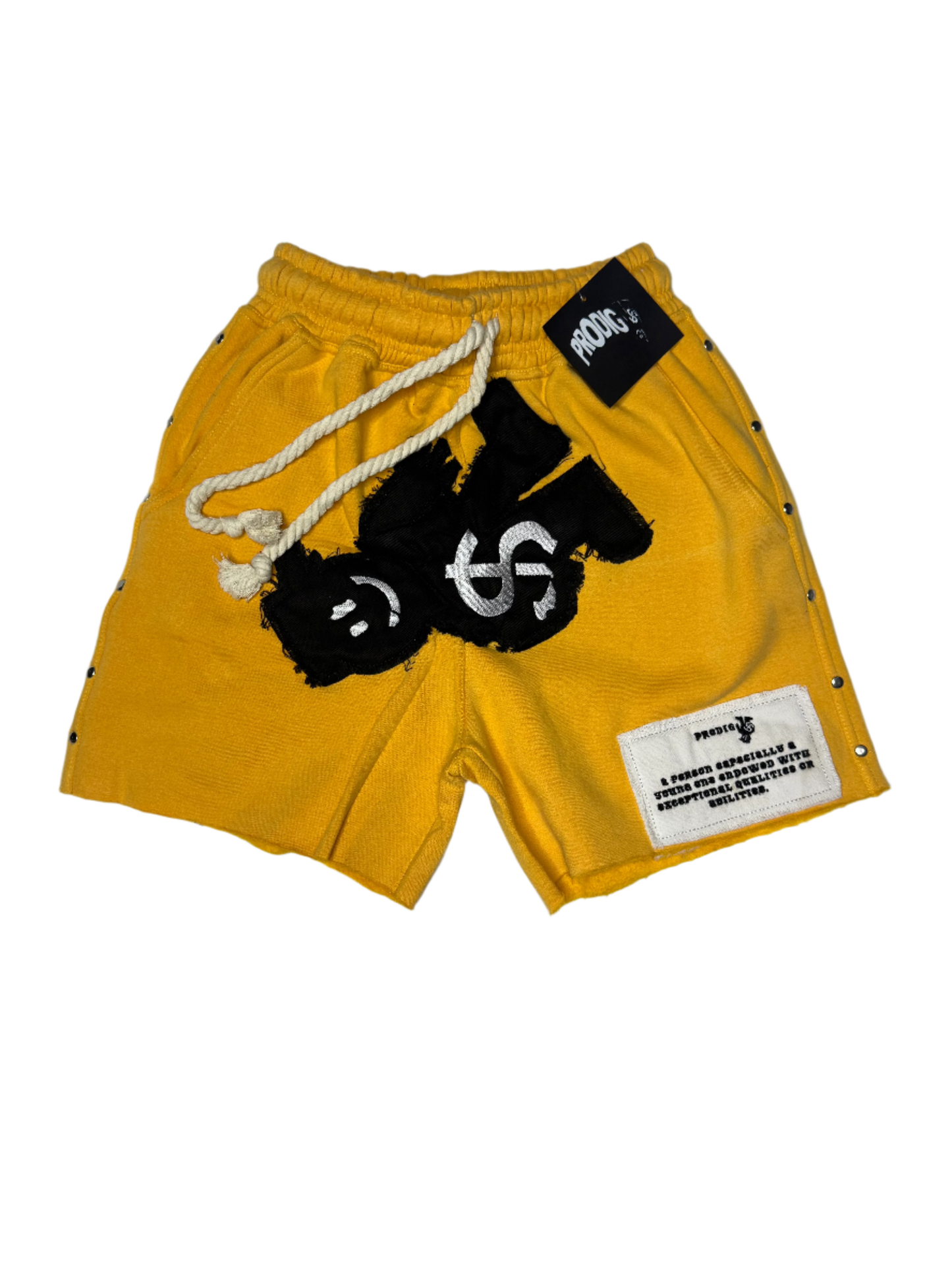 YELLOW PRODIGY MAN PATCH SPRING SHORTS