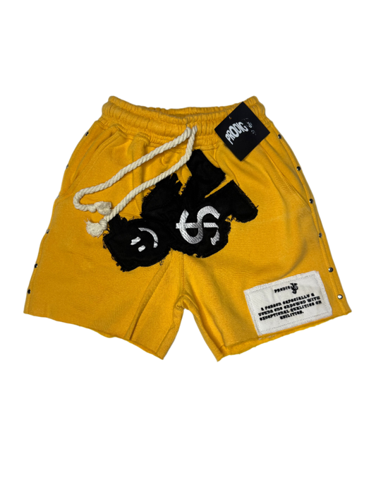 YELLOW PRODIGY MAN PATCH SPRING SHORTS